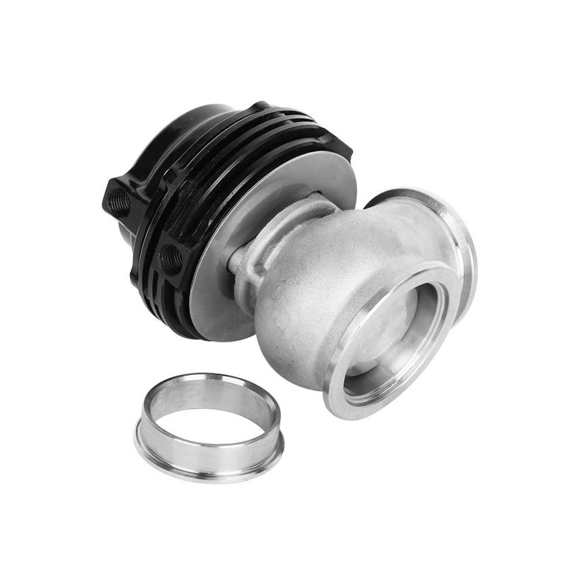 Hiwowsport 38MM Turbo Exhaust Manifold External V-band Wastegate dump pipe valve (Black) - Image 3